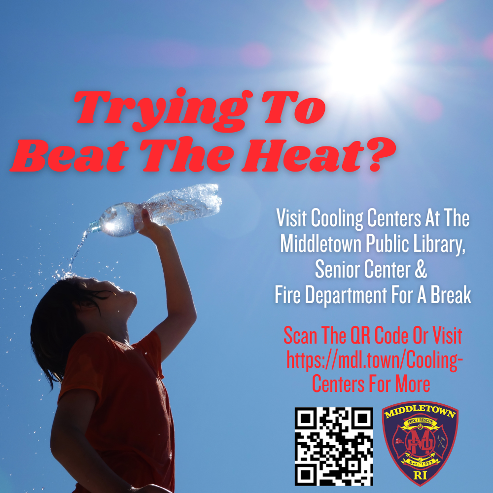 Cooling Center Announcement Person Pouring Water