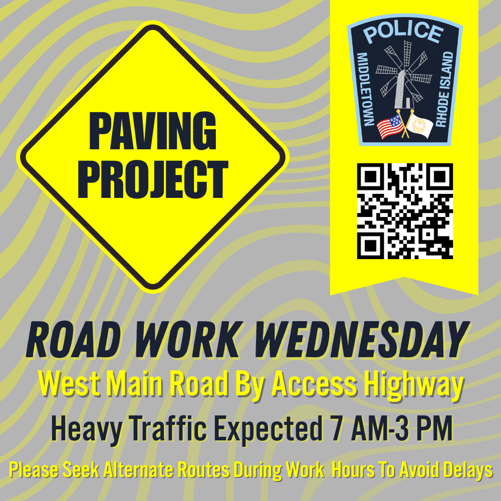 West Main Road Paving Work By Access Highway 82025