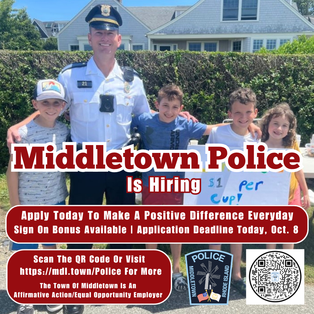 Middletown Police Job Application Graphic 10825 Cliff McGregor