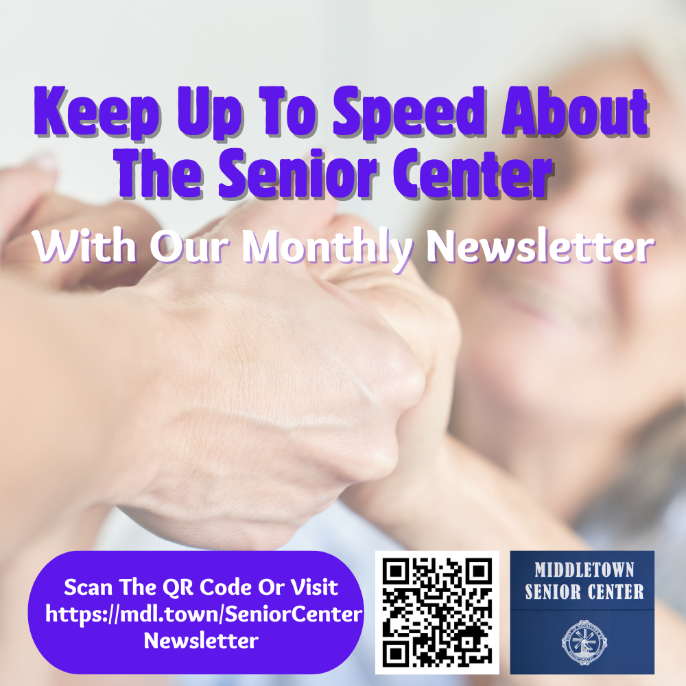 October 2025 Middletown Senior Center Graphic Shaking Woman's Hands