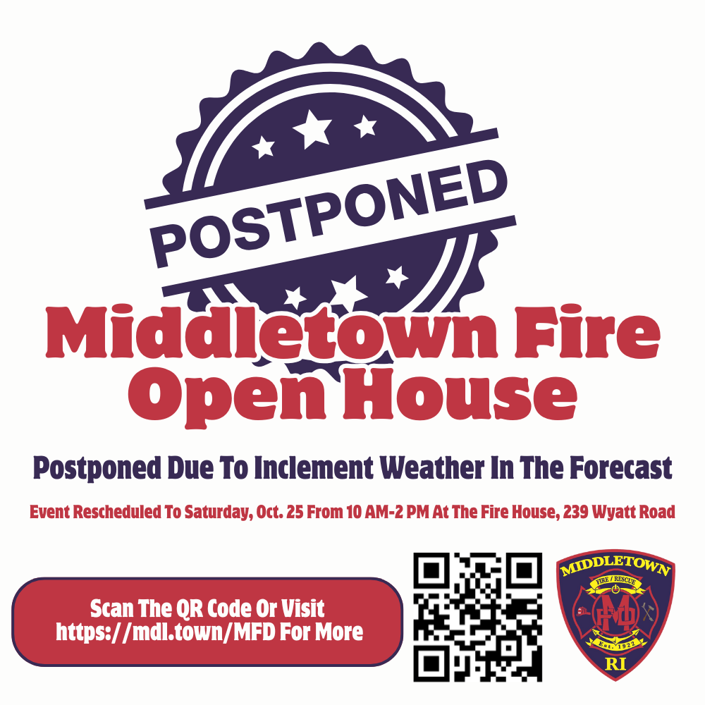 Fire Open House Rescheduled To Oct. 25 Graphic