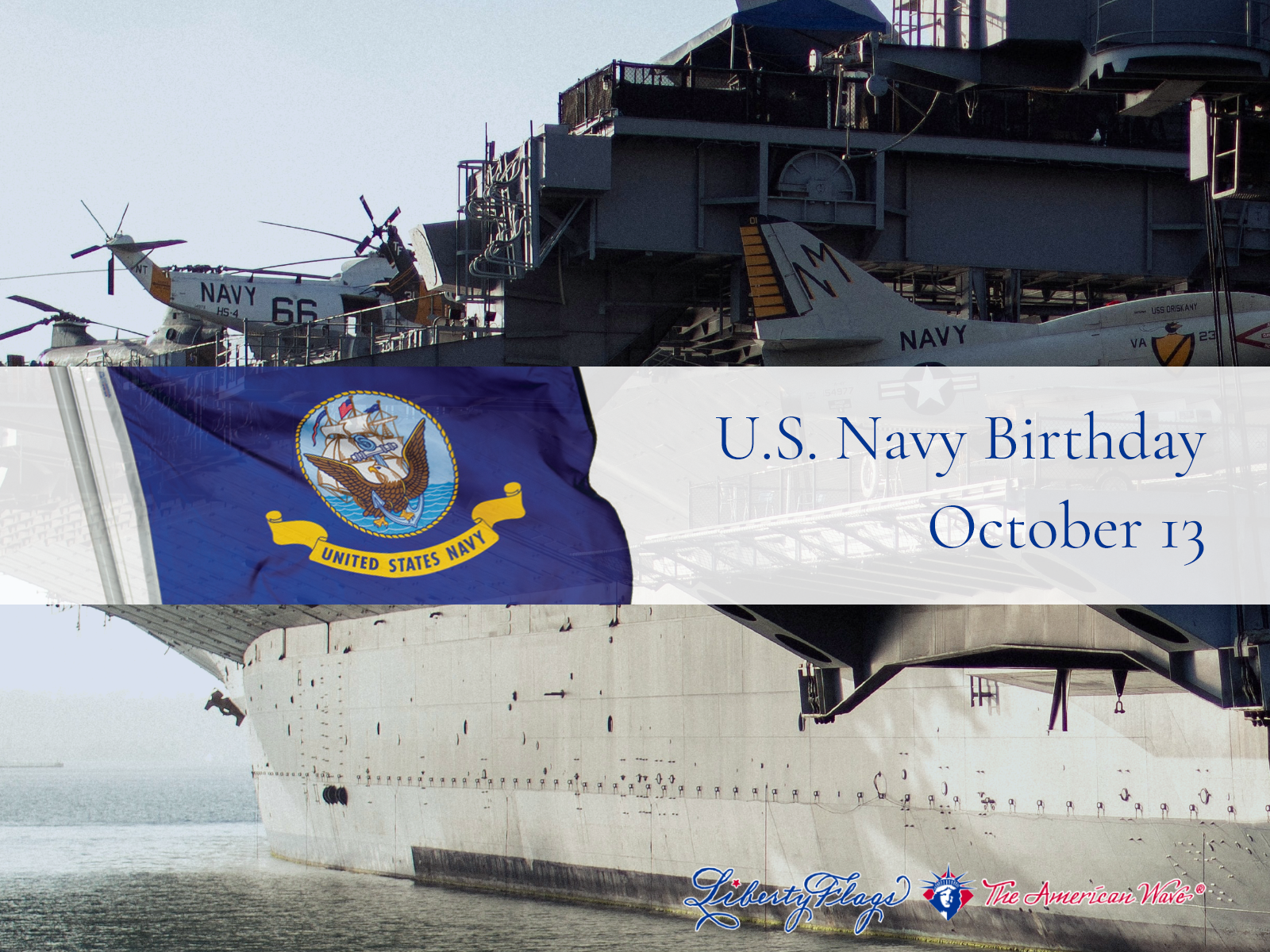 US Navy Happy 250th Graphic