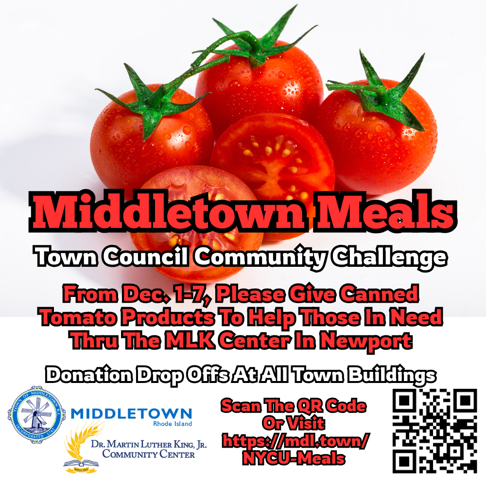 Middletown Meals Town Council Community Challenge Tomato Products With Bright Red Tomatoes