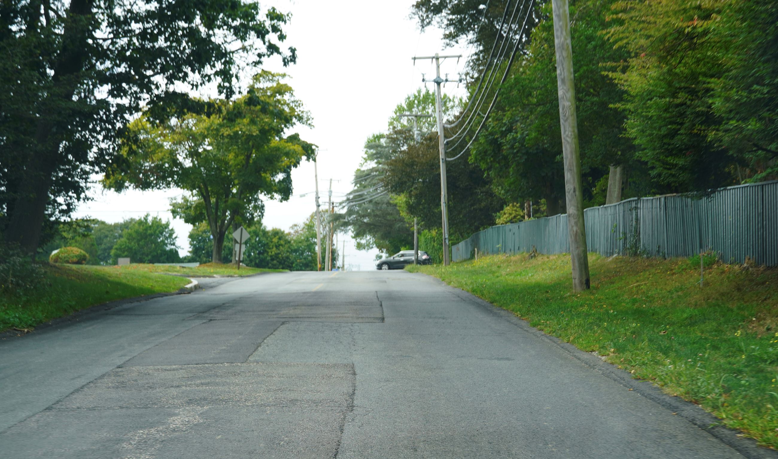 Miantonomi Hill Leading To Boulevard Road Shot