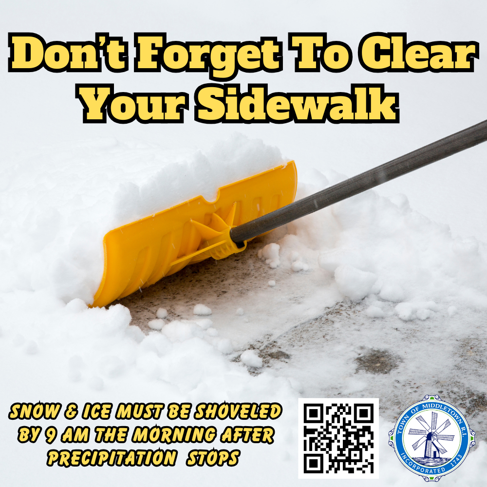 Snow Shoveling Reminder Yellow & Black Shovel Plowing Snow 122625