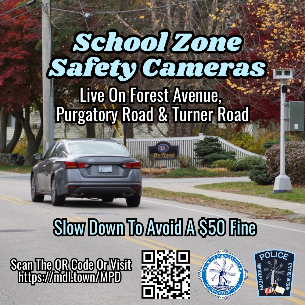School Zone Safety Cameras Reminder 1726 Car Passing Bay Ridge