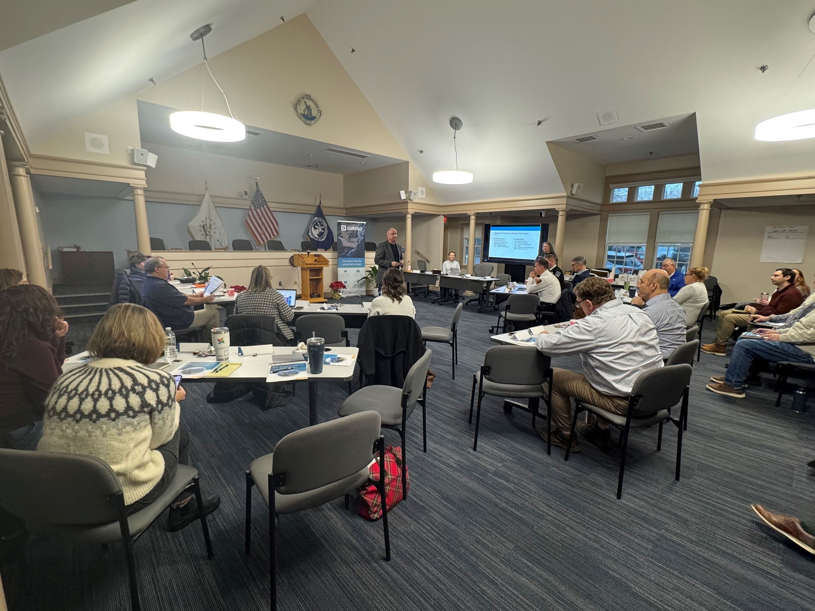 Dirigo Training Led By Gary Foisy In Town Hall 1725