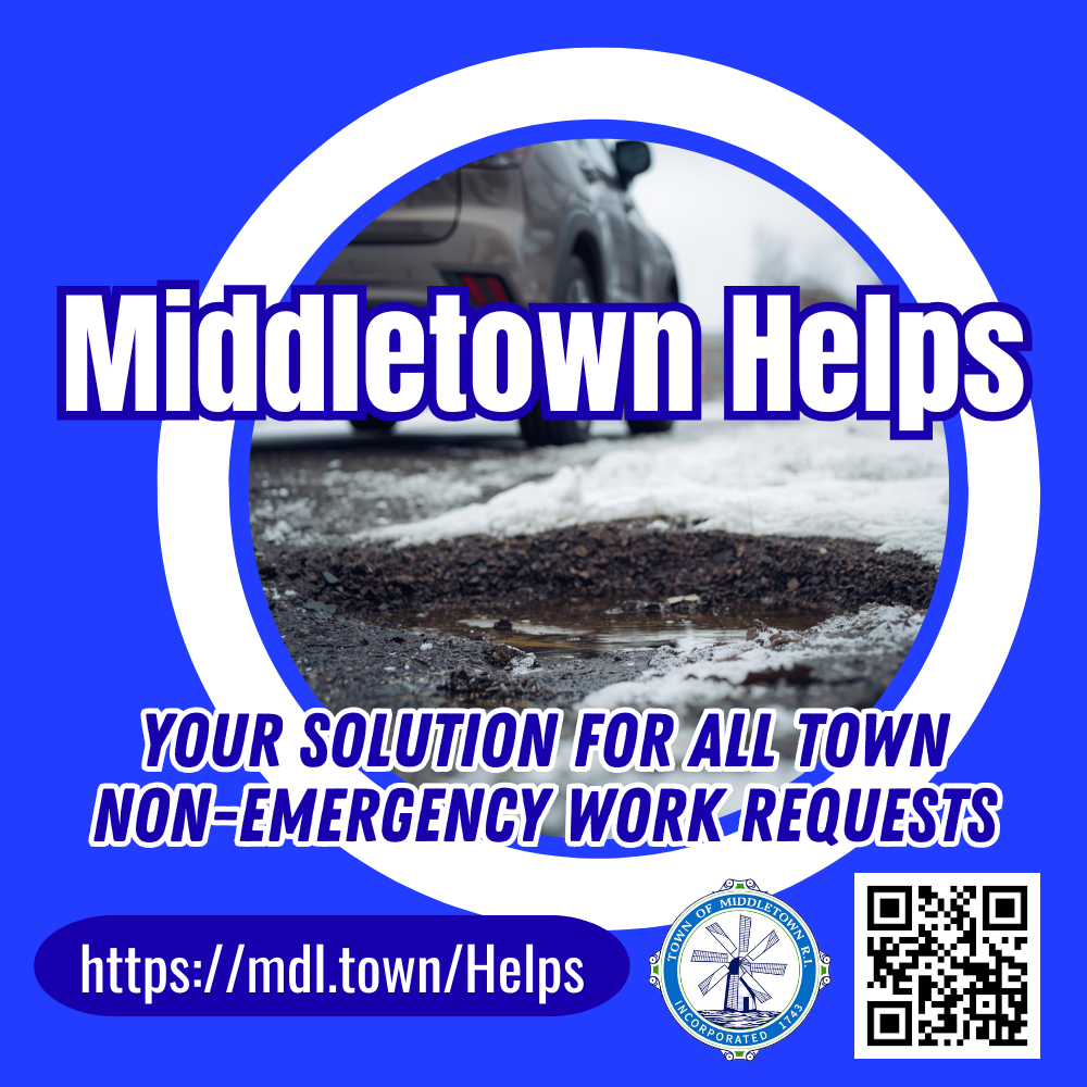 Middletown Helps Pothole With Blue Graphic