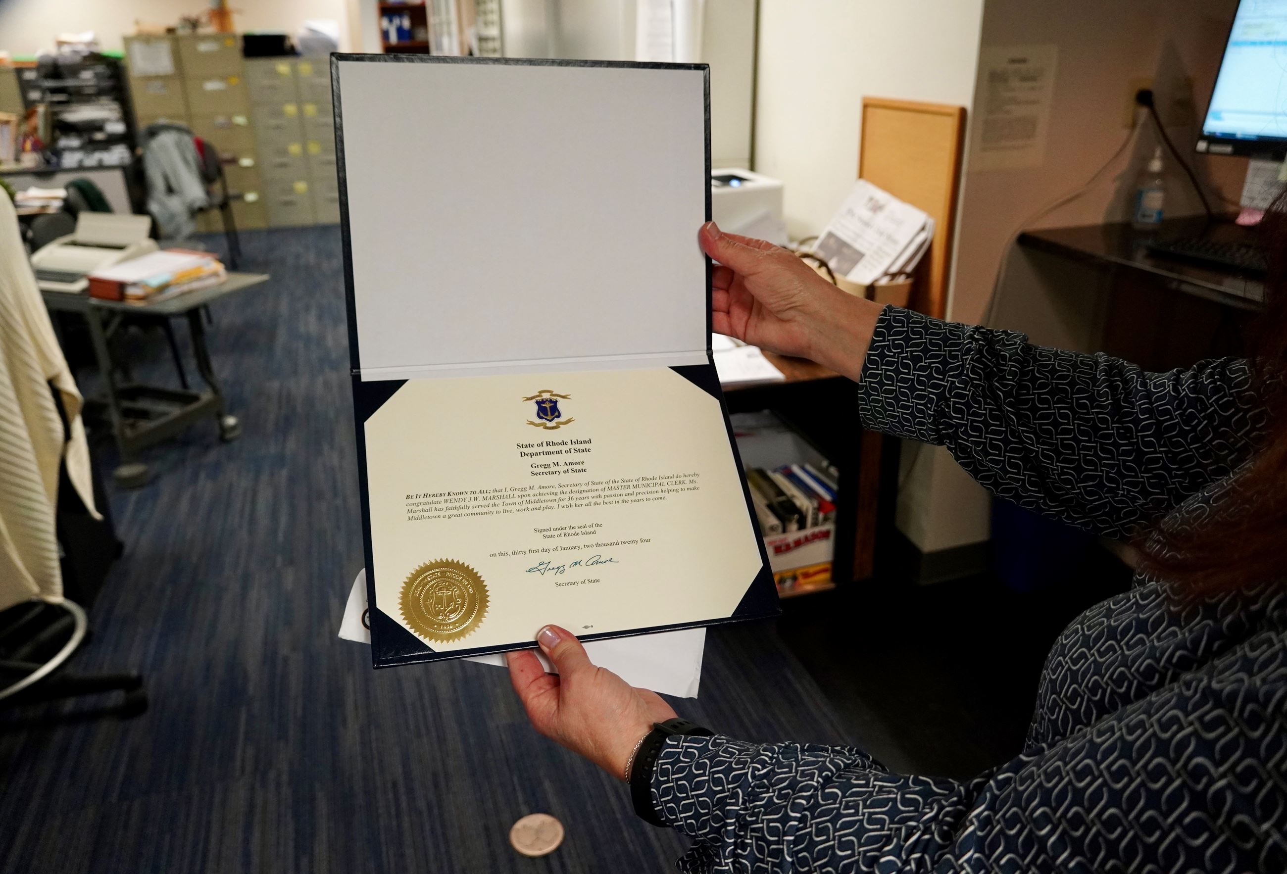 Wendy Marshall Honored By Secretary of State Gregg Amore 3