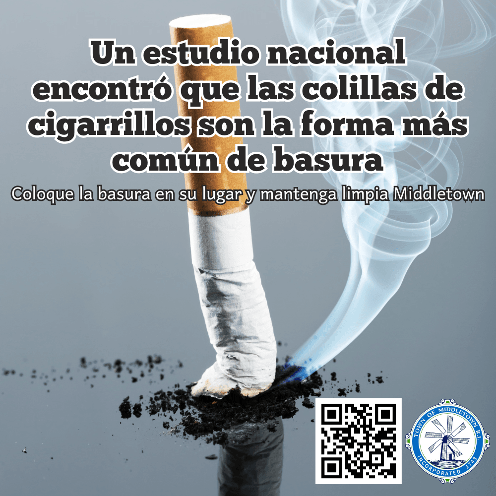Spanish Middletown Clean Cigarette Butt Graphic